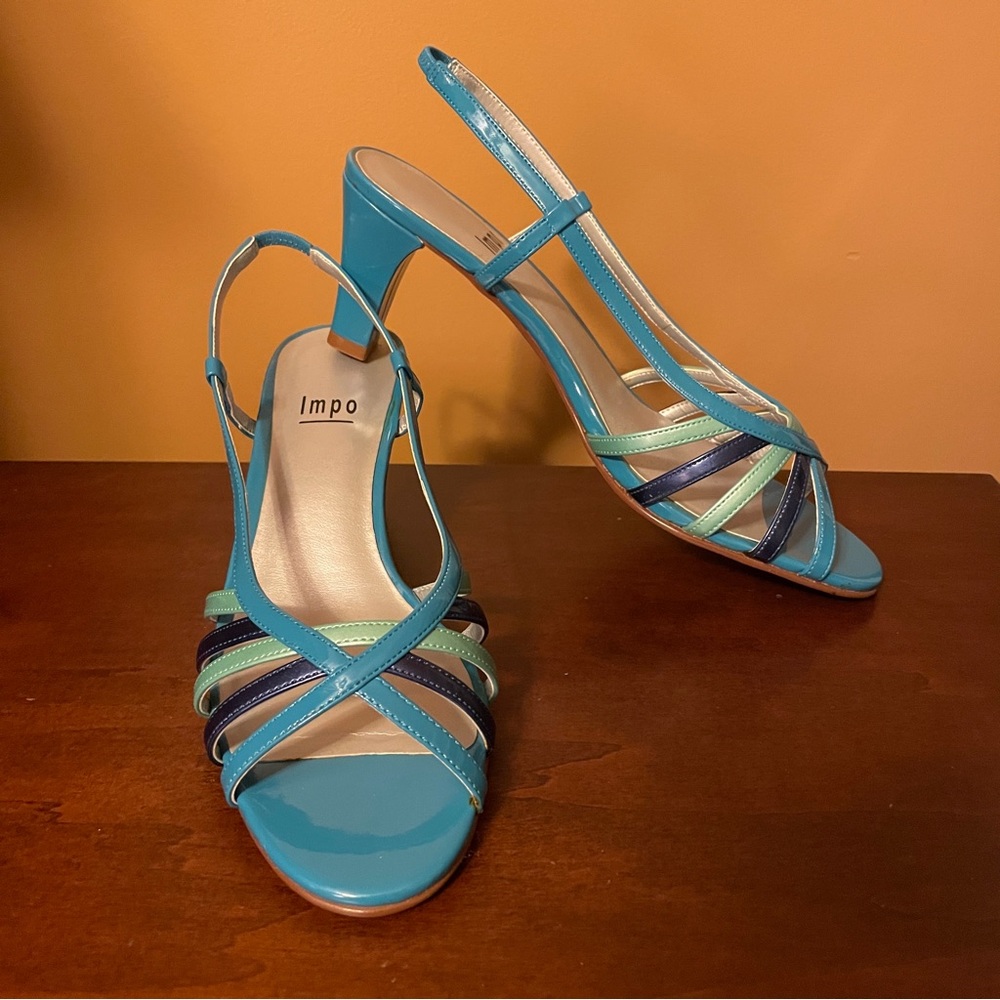 Impo Blue/Green Sandal, size 6.5